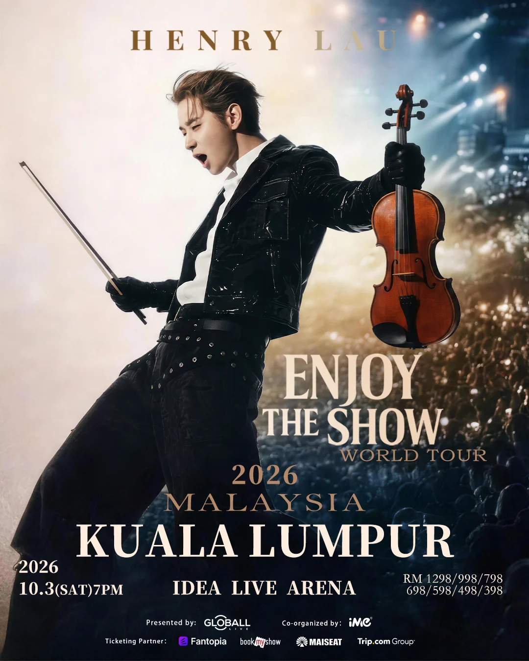 Henry Lau HENRY LAU 2026 “ENJOY THE SHOW” WORLD TOUR – KUALA LUMPUR artwork